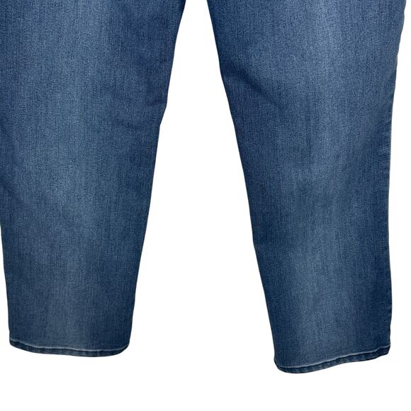 Democracy Petite SZ 10P “Ab”solution Jeans Distressed Stretch Elastic Waist Blue - Picture 6 of 10